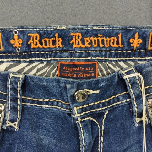 Rock Revival Jeans Women's 30x34 Blue Levy Boot Denim NWT - Picture 11 of 15
